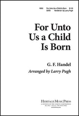 For Unto Us a Child Is Born SATB choral sheet music cover